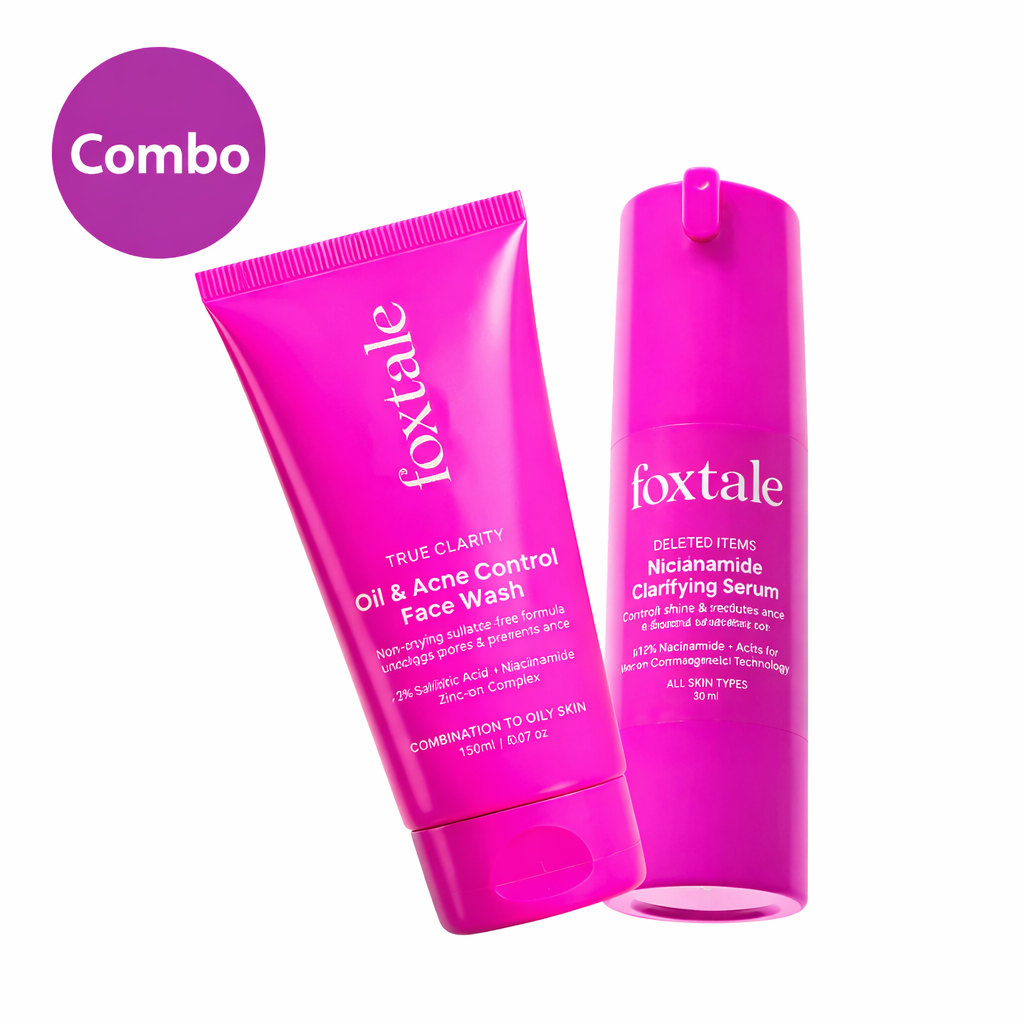 12% Niacinamide Clarifying Serum (30ml) + Oil & Acne Control Face Wash (150ml)